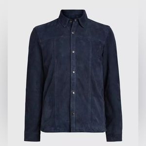 Varvatos blue suede shirt jacket brand new with tags